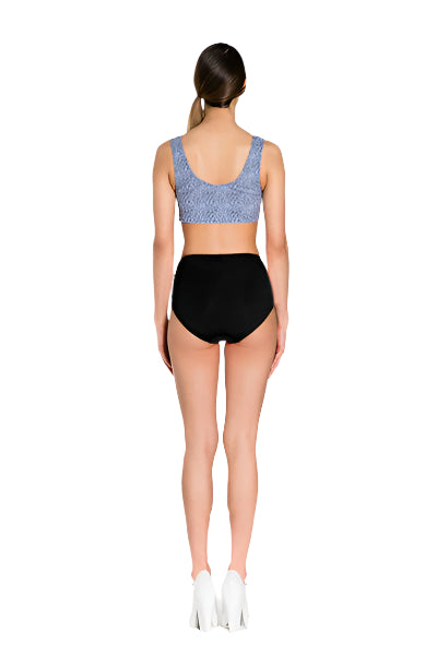KNOT TOP - LT DENIM