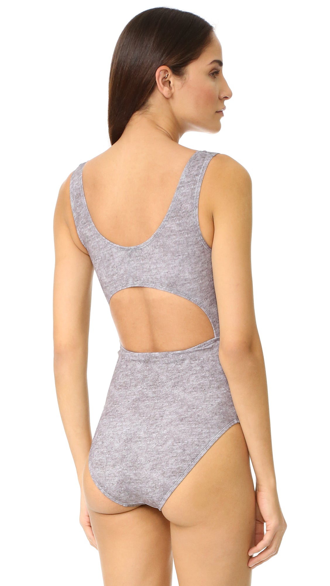KNOT ONE PIECE - GREY HEATHER