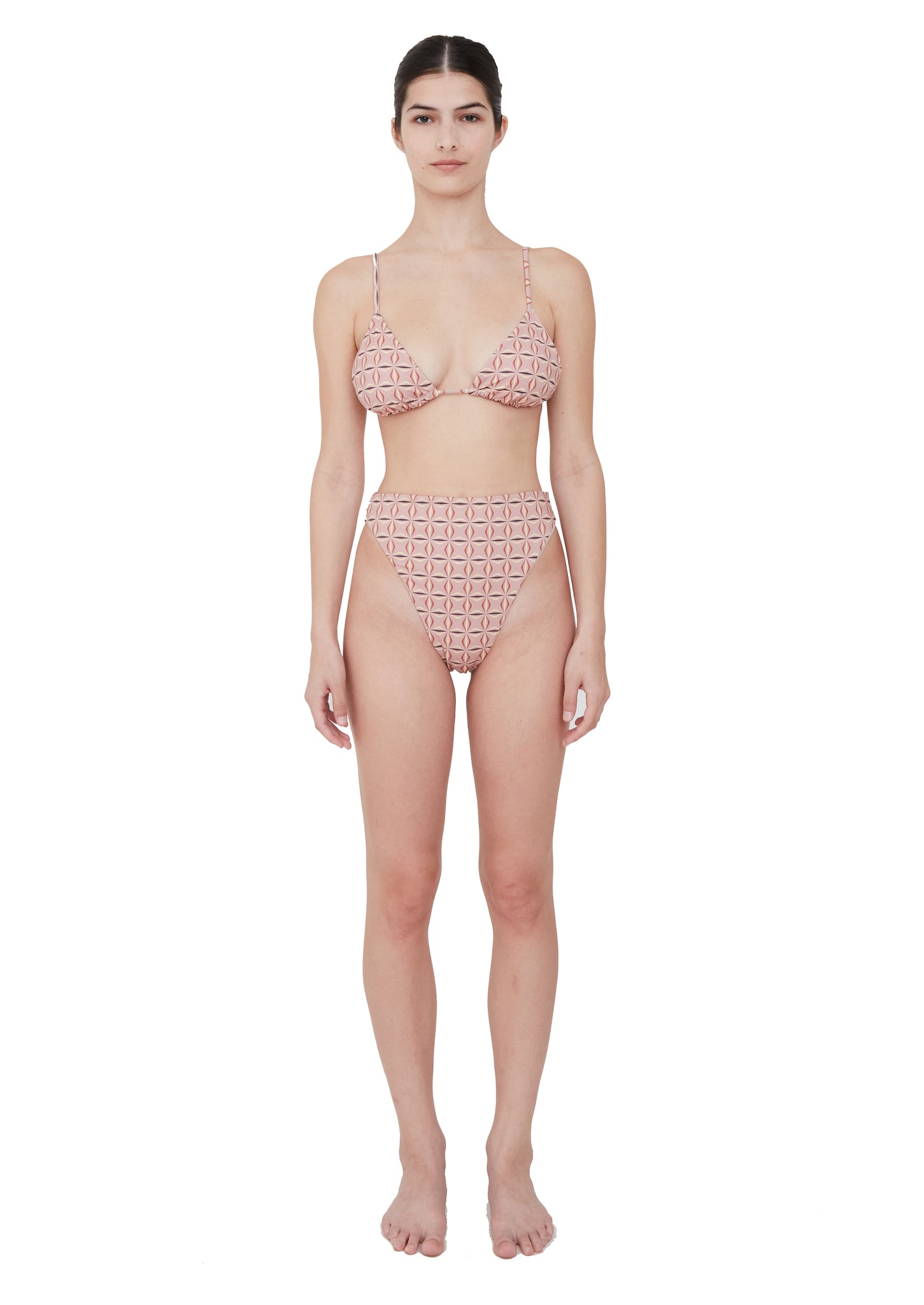 TRIANGLE PRINTED TOP - CHAI GEO PRINT