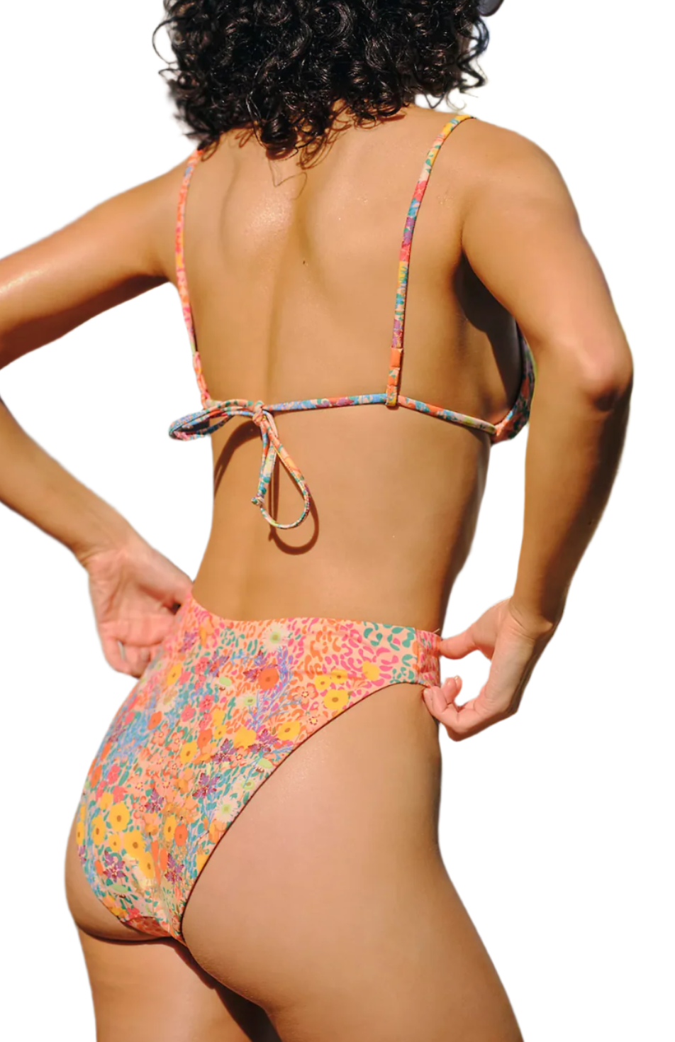 BO HIGH WAIST BOTTOM - PINK GARDEN
