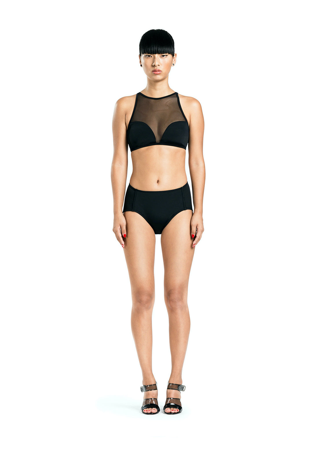beth richards FAYE TOP - BLACK