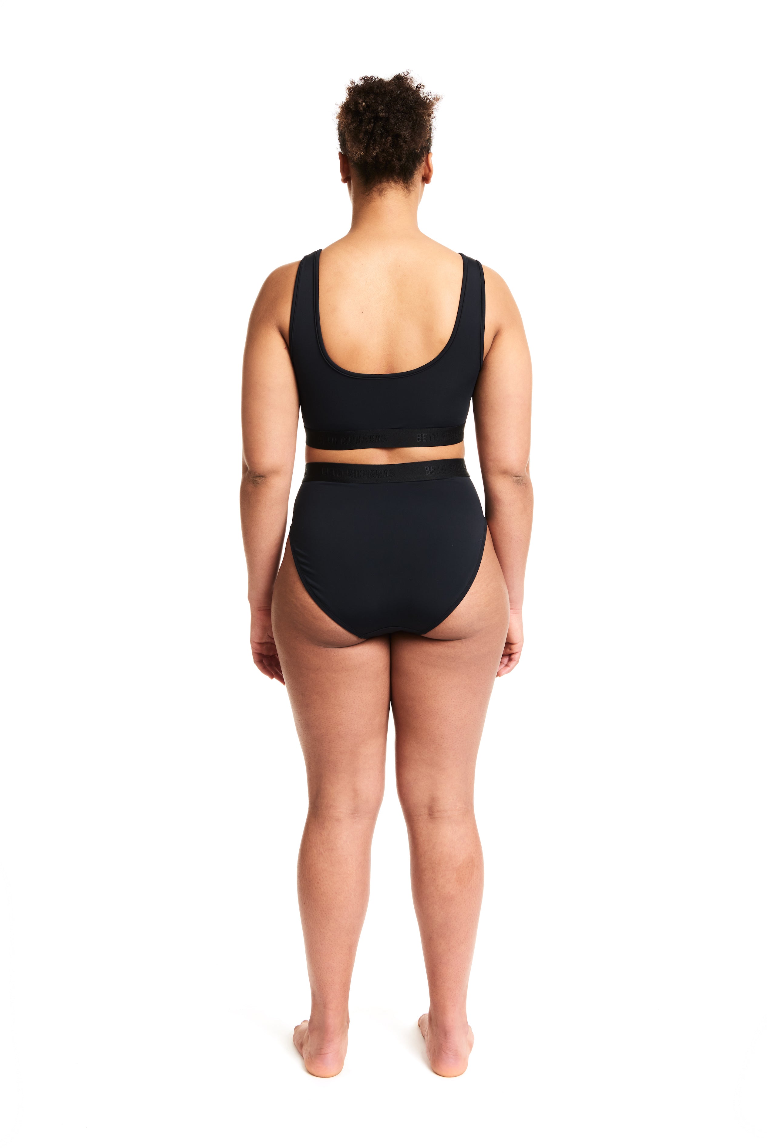Plus size on sale black swim bottoms