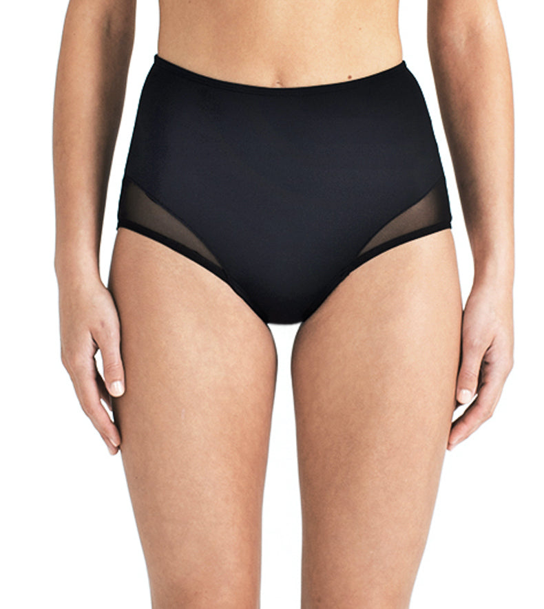 Beth Richards - High Waist Bottom Black Mesh Bikini – BETH RICHARDS